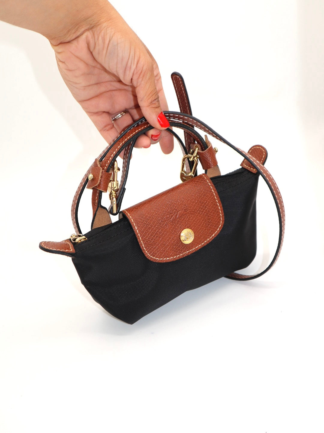 Longchamp mini con strap