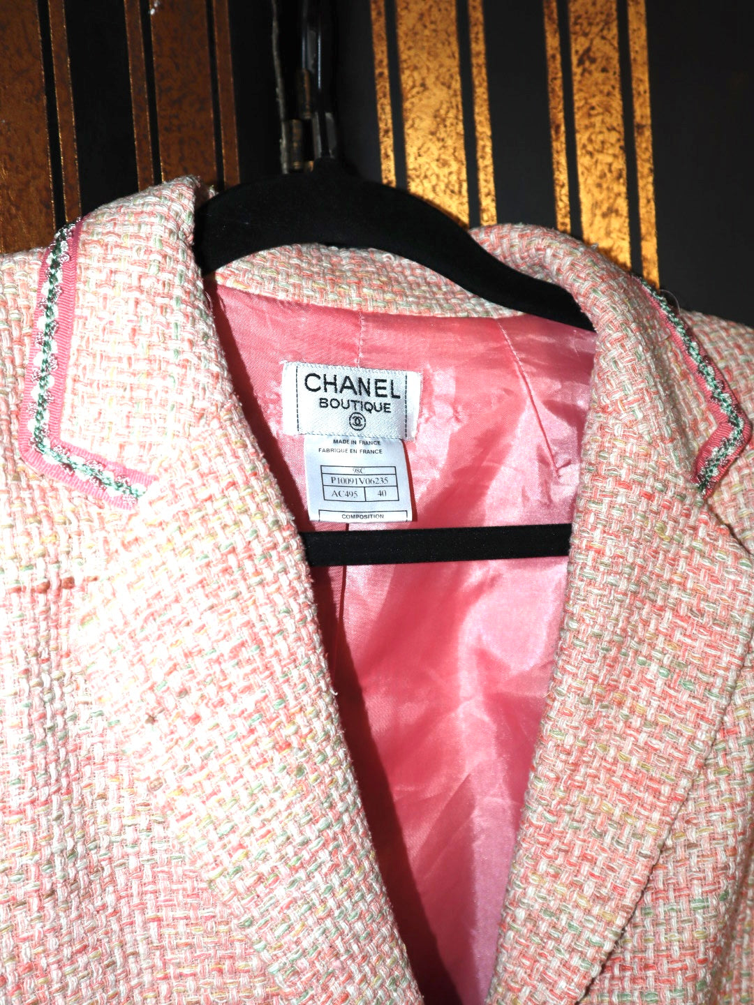 Saco Chanel rosa (40 eur)