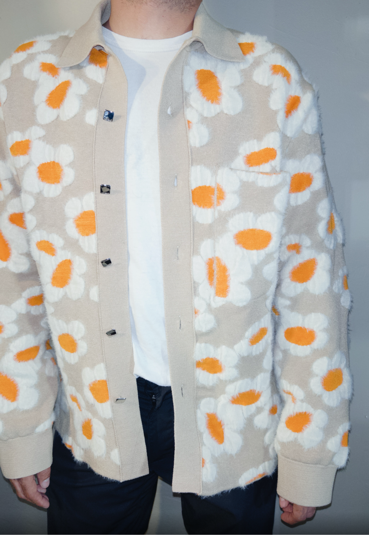 Cardigan Le chemise Nevé Fleurs Jacquemus (M)