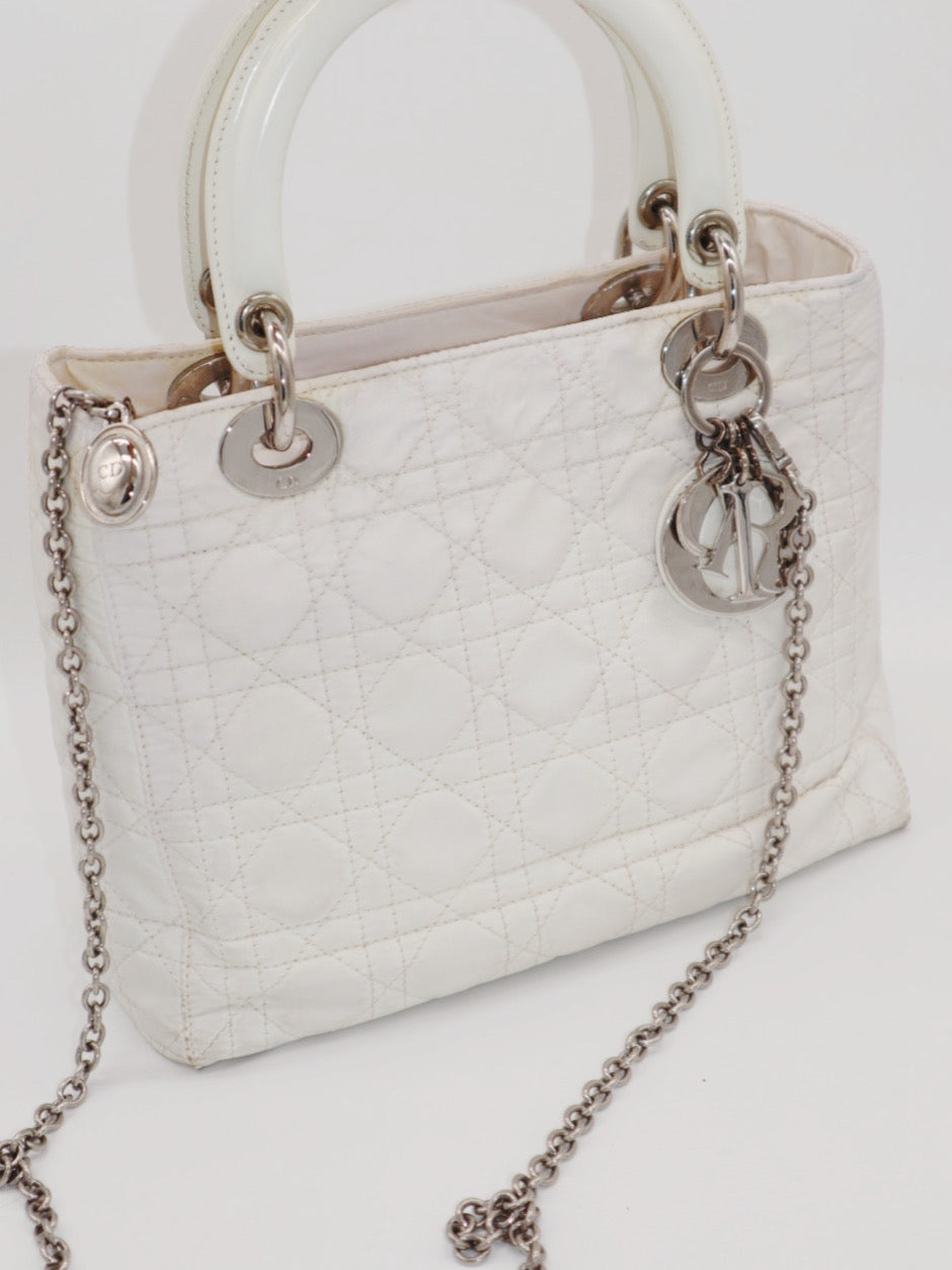 Lady Dior blanca vintage
