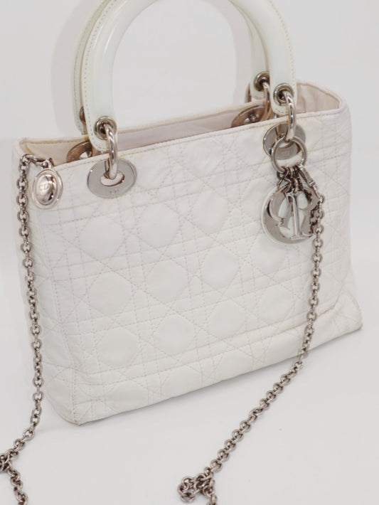 Lady Dior blanca vintage