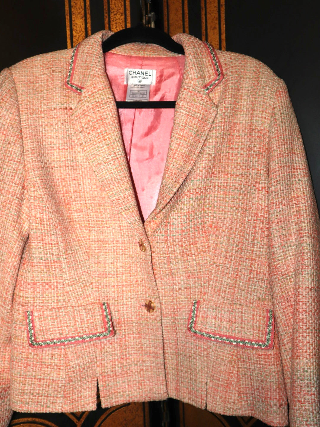 Saco Chanel rosa (40 eur)