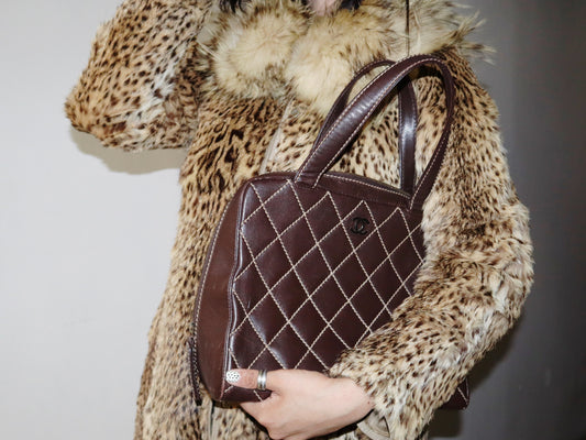 Bolso Chanel CC wild stitch calfskin (2002)